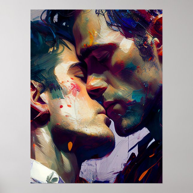 Die Schwulenliebhaber Kiss Poster (Vorne)
