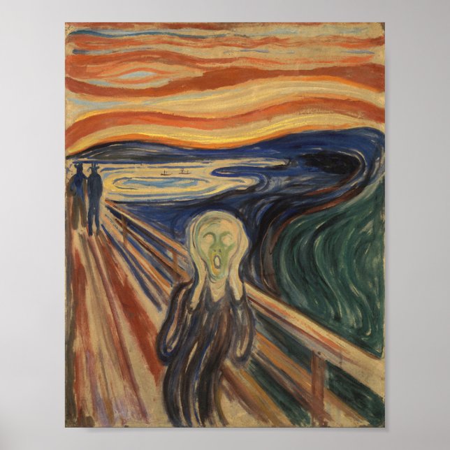 Die Scream-Malerei - Edvard Munch - 1910 Poster (Vorne)