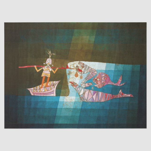 Die Seefahrer, Paul Klee Seidenpapier (Vorderseite)