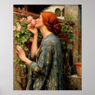 Die Seele der Rose - John William Waterhouse Poster