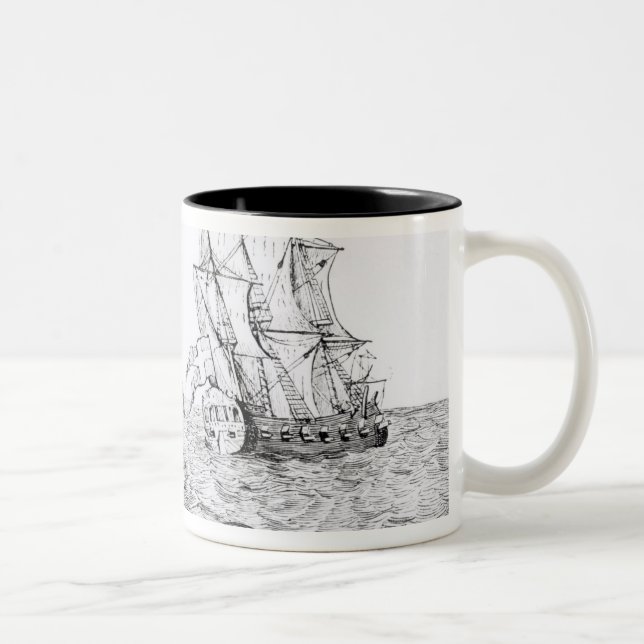 Die Seeschlange Zweifarbige Tasse (Rechts)