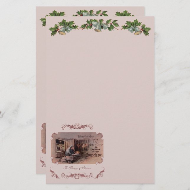 Die Segnungen der Weihnachtsgeschichten Briefpapier (Vorne/Hinten)