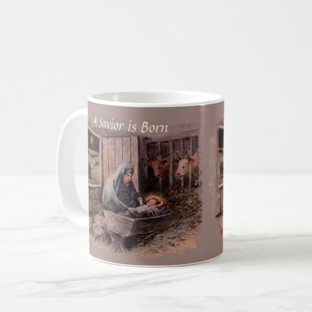 Die Segnungen der Weihnachtszeit-Tasse Kaffeetasse (Vorderseite Links)