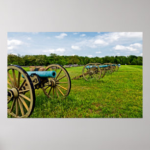 Die Sehenswürdigkeiten des Shiloh Military Park in Poster