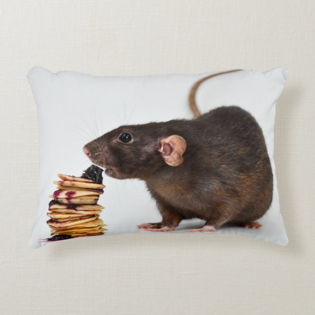Die sehr hungrige Ratte Dekokissen (Vorderseite)