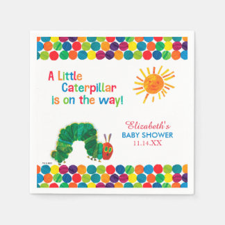 Die sehr hungrige Raupe-Babydusche Serviette