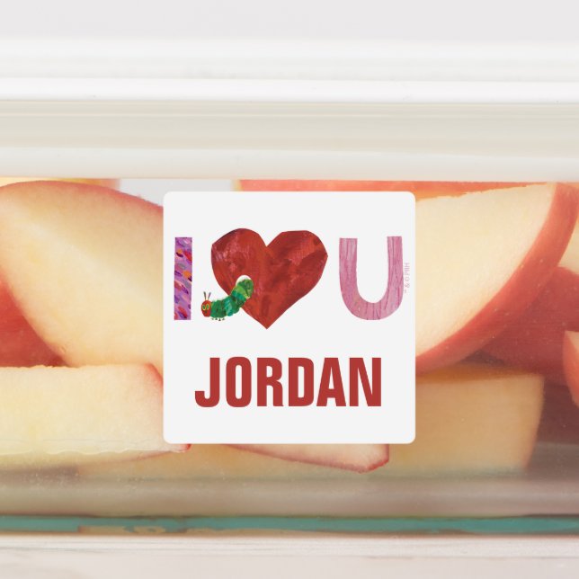 Die sehr hungrige Raupe | Ich höre dich Etiketten (Befestigt)