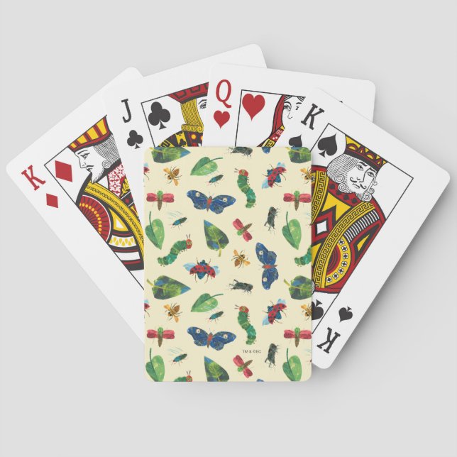 Die sehr hungrige Raupe ist ein nettes Kartenspiel Spielkarten (Rückseite)