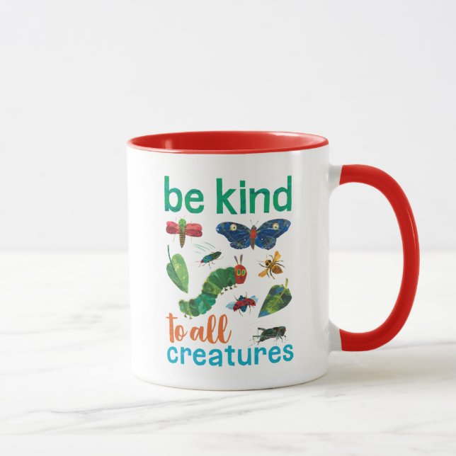 Die sehr hungrige Raupe ist ganz kreativ Tasse (Rechts)
