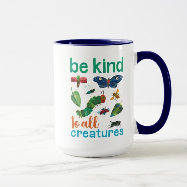 Die sehr hungrige Raupe ist ganz kreativ Tasse (Rechts)