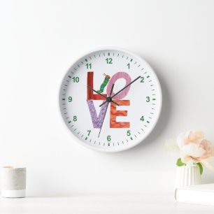 Die sehr hungrige Raupe   LIEBE Uhr