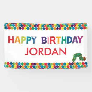 Die sehr hungrige Raupe zum Geburtstag Banner