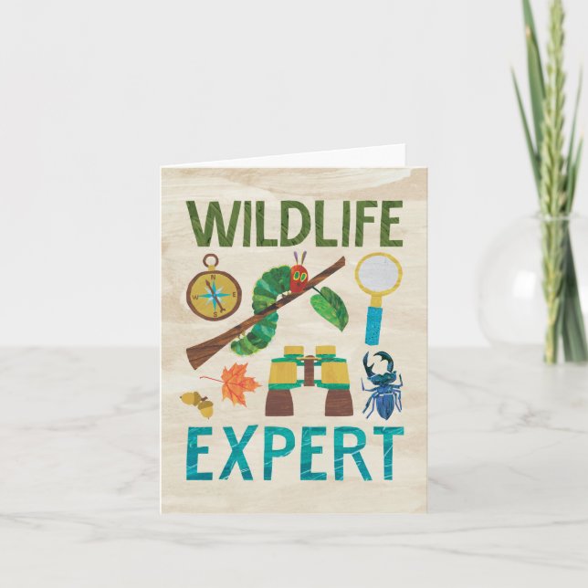 Die sehr unglückliche Raupe des Wildtierexperten Karte (Vorderseite)