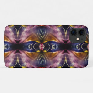 Die seidene Wiederholung in schwarz und bordeauxro Case-Mate iPhone Hülle