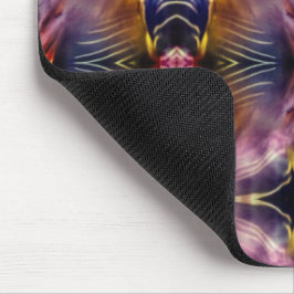 Die seidene Wiederholung in schwarz und bordeauxro Mousepad