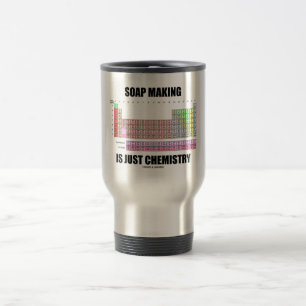 Die Seifen-Herstellung ist gerade Chemie Reisebecher