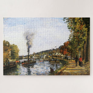 Die Seine in Marly (1871) von Camille Pissarro