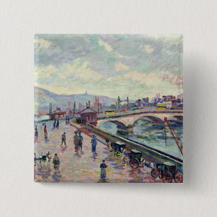Die Seine in Rouen Button