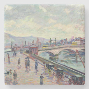 Die Seine in Rouen Steinuntersetzer