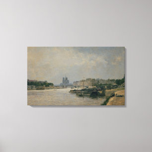 Die Seine von Quai de la Rapee Leinwanddruck