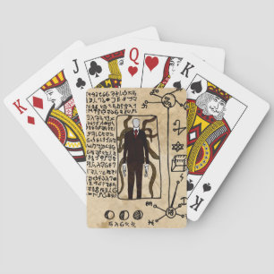 Die Seiten des Nekronomikars Spielkarten