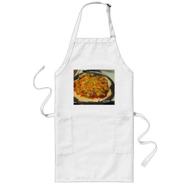 Die selbst gemachte Pizza-Schürze Lange Schürze (Vorne)