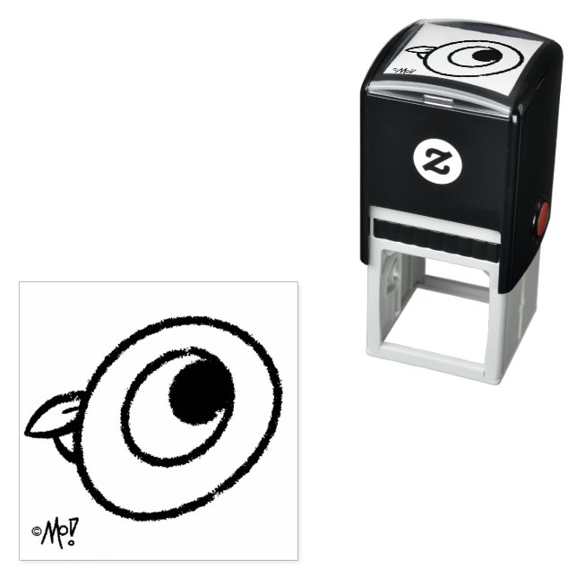 Die selbstklebende Briefmarke aus Taubenkautschuk Permastempel (Beispiel)