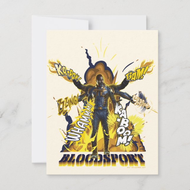 Die Selbstmordkommando | Bloodsport Action Graphic Mitteilungskarte (Vorderseite)