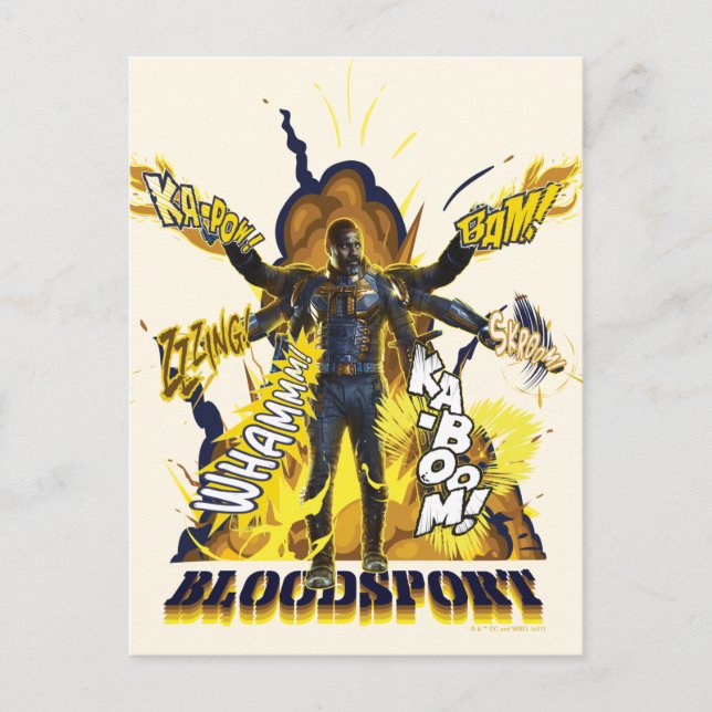Die Selbstmordkommando | Bloodsport Action Graphic Postkarte (Vorderseite)