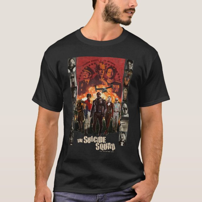 Die Selbstmordkommando | Exlposit Character Roster T-Shirt (Vorderseite)