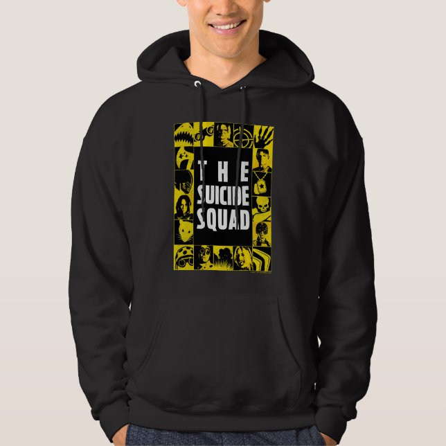 Die Selbstmordkommando | Gelbe und schwarze Symbol Hoodie (Vorderseite)