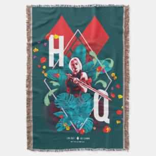 Die Selbstmordkommando   Harley Quinn Floral Diamo Decke