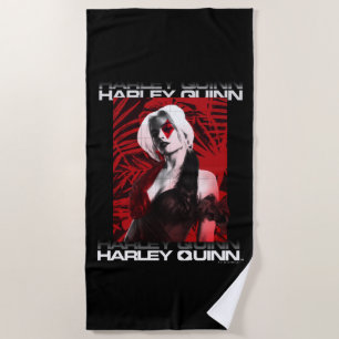 Die Selbstmordkommando Harley Quinn Red Fern Por Strandtuch