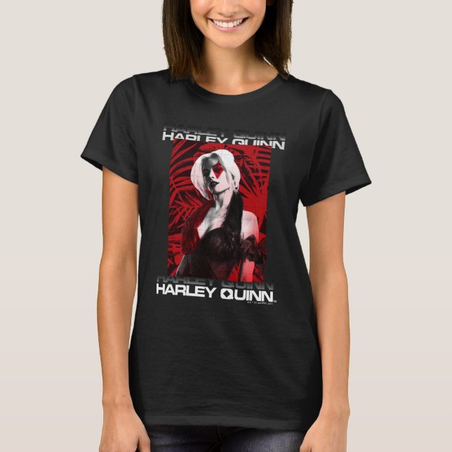 Die Selbstmordkommando | Harley Quinn Red Fern Por T-Shirt (Vorderseite)