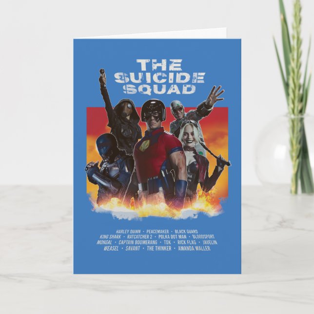 Die Selbstmordkommando | Retro-Style Movie Poster Karte (Vorderseite)