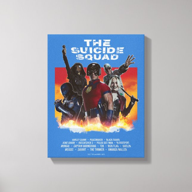 Die Selbstmordkommando | Retro-Style Movie Poster Leinwanddruck (Vorderseite)