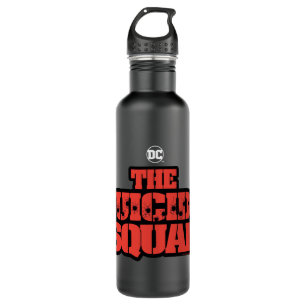 Die Selbstmordkommando   Rote und schwarze Logos Edelstahlflasche
