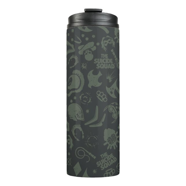 Die Selbstmordkommando | Zeichensymbmuster Thermosbecher (Vorderseite)