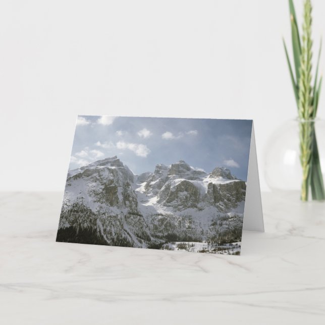 Die Sella Gruppe und Val de Mesdi Holiday Card Karte (Vorderseite)
