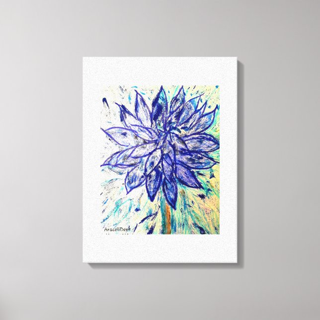 Die seltene Dahlia Leinwanddruck (Vorderseite)