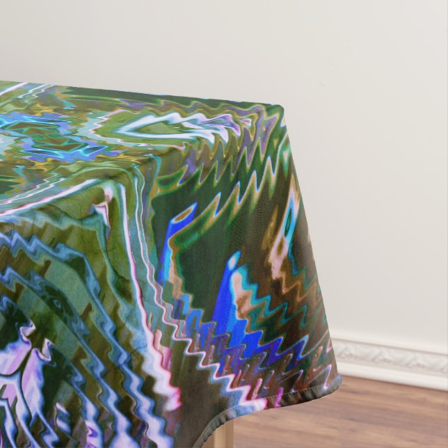 Die seltsame "Stick Design" aus Zickzag Tischdecke (Beispiel)