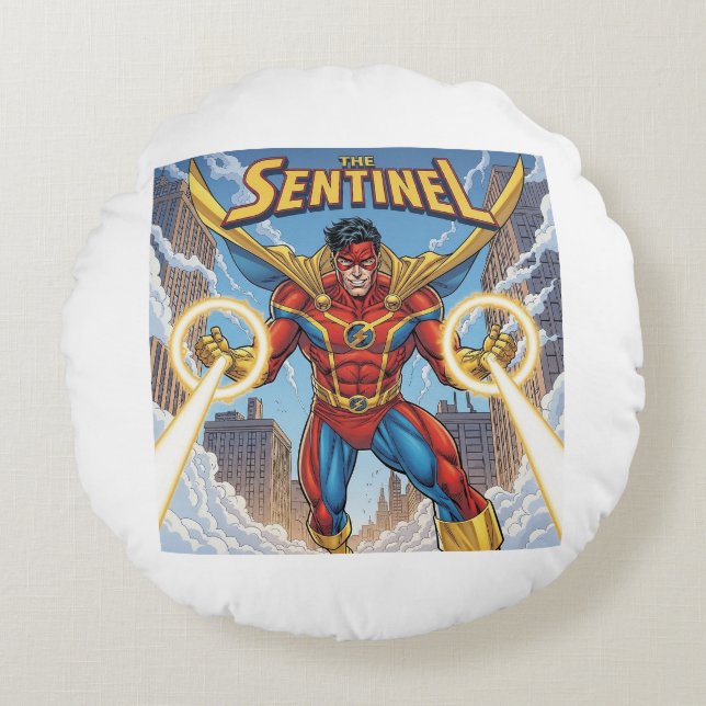 Die Sentinel Rundes Kissen (Vorderseite)