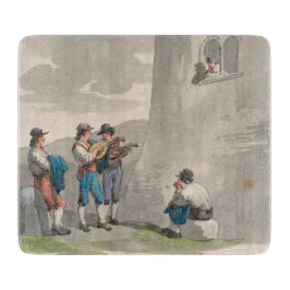 Die Serenade (Lieder der Liebe) (Romantische Szene Schneidebrett