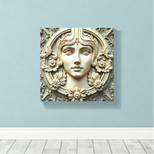 Die serene Muse Leinwanddruck