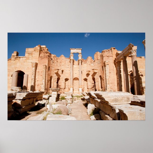 Die Severan Basilica, Leptis Magna, Al Khums 2 Poster (Vorne)
