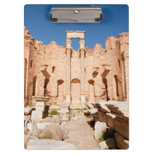 Die Severanische Basilika, Leptis Magna, Al Khums  Klemmbrett