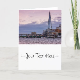 Die Shard im Abend, London, Großbritannien Karte