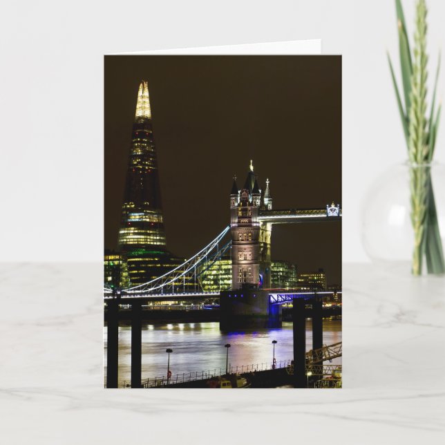 Die Shard- und Tower-Brücke Karte (Vorderseite)