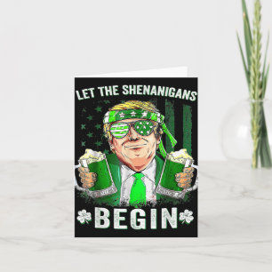 Die Shenanigans ließ Funny Trump St Patricks Karte