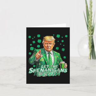 Die Shenanigans ließ Funny Trump St Patricks Karte